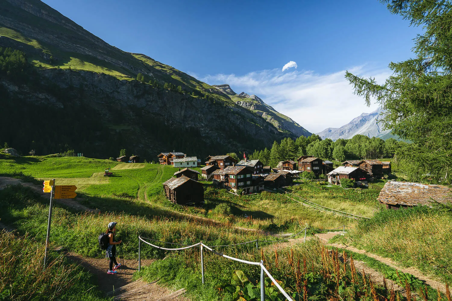 Zmutt Dorf next to Zermatt